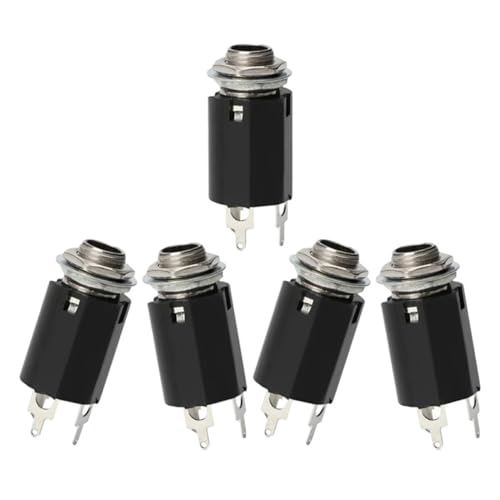 TEMPNAP 5 Stück Teiliges Gitarrenstecker Stereo Ausgangsbuchse für Elektrische Gitarren Langlebige Ersatzteile Kompatibel mit Meisten Gitarren Präzise Tonausgabe TEMPNAP 5 Stück Teiliges Gitarrenstecker Stereo Ausgangsbuchse für Elektrische Gitarren Langlebige Ersatzteile Kompatibel mit Meisten Gitarren Präzise Tonausgabe von TEMPNAP