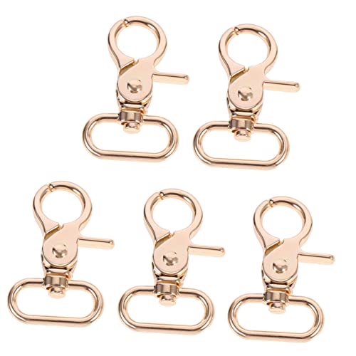 TEMPNAP 5 Stück Teiliges Metallkarabinerhaken für Taschen Langlebige Schnappverschlüsse Massivem für DIY Projekte und Handtaschen mit Praktischem Design und Dekorativen Funktionen TEMPNAP 5 Stück Teiliges Metallkarabinerhaken für Taschen Langlebige Schnappverschlüsse Massivem für DIY Projekte und Handtaschen mit Praktischem Design und Dekorativen Funktionen von TEMPNAP