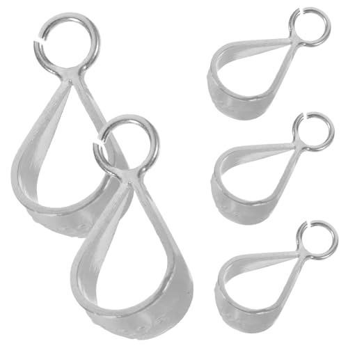TEMPNAP 5 Stück Teiliges Sterlingsilber Anhängerverbinder Robuste Schmuckverschluss Clips für Halsketten DIY Einfach zu Befestigen zum Erstellen Individueller Ketten und Anhänger TEMPNAP 5 Stück Teiliges Sterlingsilber Anhängerverbinder Robuste Schmuckverschluss Clips für Halsketten DIY Einfach zu Befestigen zum Erstellen Individueller Ketten und Anhänger von TEMPNAP