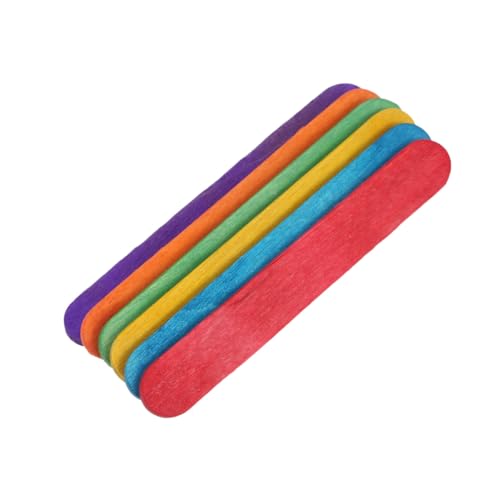TEMPNAP 50 Stück Diy Handwerk Holzstäbchen Bastelmaterialien Eisstiele für Farbenspiele Holzmodellbau Material von TEMPNAP
