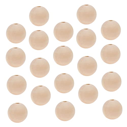 TEMPNAP 50 Stück Holz Spacer Perlen Unbehandelte Runde Holzperlen Naturfarbe für DIY Armbänder Schmuck und Bastelarbeiten TEMPNAP 50 Stück Holz Spacer Perlen Unbehandelte Runde Holzperlen Naturfarbe für DIY Armbänder Schmuck und Bastelarbeiten von TEMPNAP