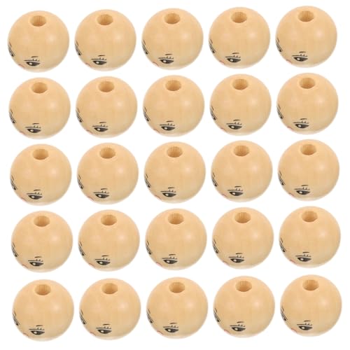 TEMPNAP 50 Stück Lächelnde Puppenköpfe Holzperlen Puppenherstellung Makramee Perlen Mit Gesichtern Darauf Runde Armbandherstellung Basteln Mit Zahlen Lächelnde Perlen TEMPNAP 50 Stück Lächelnde Puppenköpfe Holzperlen Puppenherstellung Makramee Perlen Mit Gesichtern Darauf Runde Armbandherstellung Basteln Mit Zahlen Lächelnde Perlen von TEMPNAP