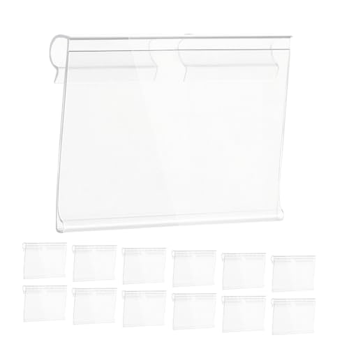TEMPNAP 50 Stück Preisschild Regaletikettenhalter transparente Etikettenschutzfolien Etiketteneinlagen Zubehör für Drahtregale Regalklammern Büroetikettenhalter kleiner Schildhalter PVC TEMPNAP 50 Stück Preisschild Regaletikettenhalter transparente Etikettenschutzfolien Etiketteneinlagen Zubehör für Drahtregale Regalklammern Büroetikettenhalter kleiner Schildhalter PVC von TEMPNAP