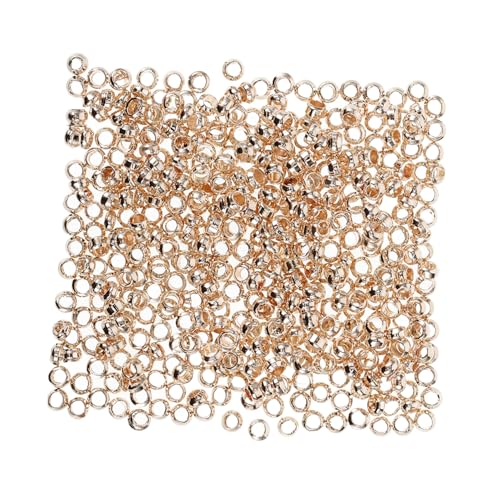 TEMPNAP 500 Stück Spacer Perlen für Schmuckherstellung Roségold Kupfer Abstandsperlen Lose Perlen für Armbänder Schlüsselanhänger DIY Schmuckzubehör TEMPNAP 500 Stück Spacer Perlen für Schmuckherstellung Roségold Kupfer Abstandsperlen Lose Perlen für Armbänder Schlüsselanhänger DIY Schmuckzubehör von TEMPNAP