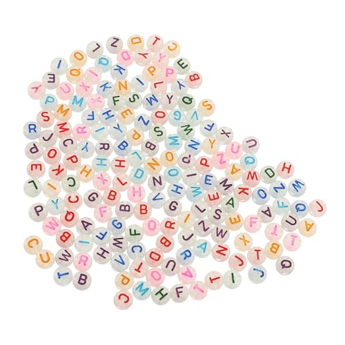 TEMPNAP 500Stücke Leuchtende Acrylperlen Farbenfrohe DIY Handwerksperlen für Schmuckherstellung Armbänder und Halsketten Kleine Bastelperlen für Projekte und von TEMPNAP