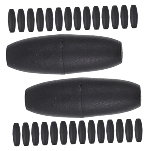 TEMPNAP 50Stücke Abreißverschluss Kit für DIY Bastelprojekte Schmuck Breakaway Verschlüsse Strapazierfähigem Kunststoff für Halsketten und Armbänder Schwarze von TEMPNAP