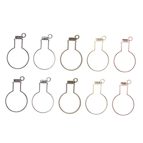 TEMPNAP 50Stücke Driftflaschenanhänger DIY Schmuck Hohlrahmen Legierung für Bastelprojekte für Halsketten Armbänder Ohrringe Schlüsselanhänger und Mehr TEMPNAP 50Stücke Driftflaschenanhänger DIY Schmuck Hohlrahmen Legierung für Bastelprojekte für Halsketten Armbänder Ohrringe Schlüsselanhänger und Mehr von TEMPNAP