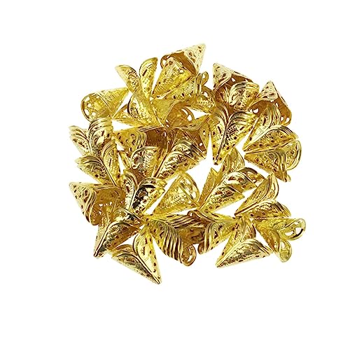 TEMPNAP 50Stücke Filigrane Metall Blumenkappen für DIY Schmuckherstellung Hohlkegel Perlenkappen Elegantes Zubehör für Halsketten Armbänder und Ohrringe TEMPNAP 50Stücke Filigrane Metall Blumenkappen für DIY Schmuckherstellung Hohlkegel Perlenkappen Elegantes Zubehör für Halsketten Armbänder und Ohrringe von TEMPNAP