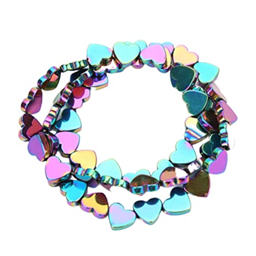 TEMPNAP 50Stücke Hohle Herzperlen DIY Bastelset Farbige Schmuckperlen für Armbänder Schlüsselringe und Dekorationen für Bastelprojekte und TEMPNAP 50Stücke Hohle Herzperlen DIY Bastelset Farbige Schmuckperlen für Armbänder Schlüsselringe und Dekorationen für Bastelprojekte und von TEMPNAP