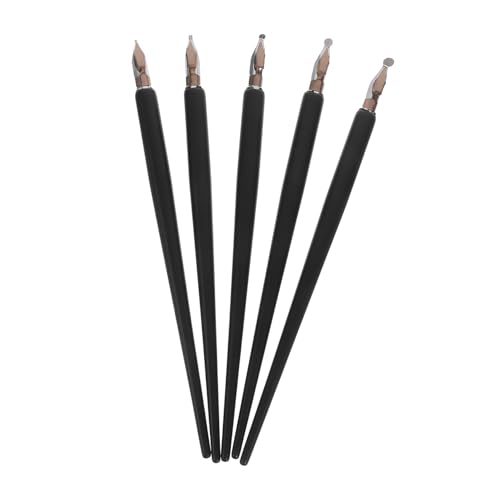 TEMPNAP 5Er Set Stift Kalligraphie -Kits für Anfänger Dekoration zeichnen Füllfederhalter zum Zeichnen Kalligraphie-Füllfederhalter Holz Black TEMPNAP 5Er Set Stift Kalligraphie -Kits für Anfänger Dekoration zeichnen Füllfederhalter zum Zeichnen Kalligraphie-Füllfederhalter Holz Black von TEMPNAP