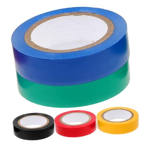 TEMPNAP 5Rollen Flammhemmendes Isolierband Teiliges Klebeband Hochtemperaturbeständig für Elektrische Anwendungen von TEMPNAP