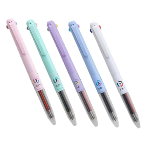 TEMPNAP 5Stücke Kawaii Kugelschreiber Mehrfarbige Druckkugelschreiber für Büro Schule und Kreative Anwendungen für Teenager und Studenten Ergonomisches Design TEMPNAP 5Stücke Kawaii Kugelschreiber Mehrfarbige Druckkugelschreiber für Büro Schule und Kreative Anwendungen für Teenager und Studenten Ergonomisches Design von TEMPNAP