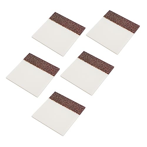 TEMPNAP 5Stücke Leopard Memo Pads Selbstklebende Notizzettel für Büro Schule und Zuhause Praktisch und Vielseitig Einsetzbar für Wand Computer von TEMPNAP