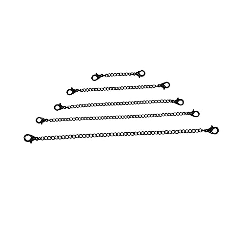 TEMPNAP 5Stücke Teiliges Verlängerungskettenset mit Robustem Karabiner für Schmuckherstellung Schwarz für Halsketten und Armbänder TEMPNAP 5Stücke Teiliges Verlängerungskettenset mit Robustem Karabiner für Schmuckherstellung Schwarz für Halsketten und Armbänder von TEMPNAP