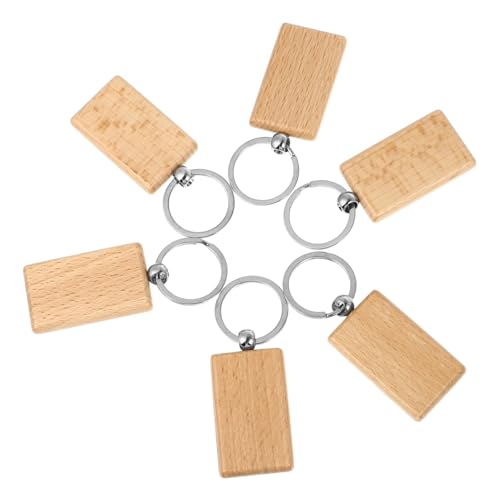 TEMPNAP 6 Stück Holz Schlüsselanhänger DIY Set Kreative Dekorative Holzanhänger für Männer Rechteckig für Personalisierung und Bastelprojekte Robust und Langlebig TEMPNAP 6 Stück Holz Schlüsselanhänger DIY Set Kreative Dekorative Holzanhänger für Männer Rechteckig für Personalisierung und Bastelprojekte Robust und Langlebig von TEMPNAP