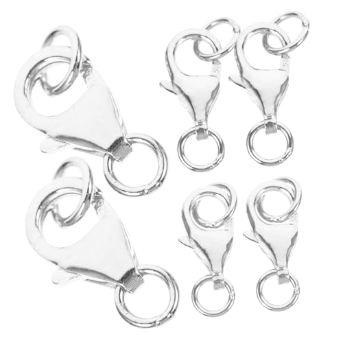 TEMPNAP 6 Stück Silber Lobster Clasp mit Wasserfallverschluss DIY Schmuckzubehör für Armbänder und Kreative Projekte Langlebig und Rostfrei Einfach zu Verwenden TEMPNAP 6 Stück Silber Lobster Clasp mit Wasserfallverschluss DIY Schmuckzubehör für Armbänder und Kreative Projekte Langlebig und Rostfrei Einfach zu Verwenden von TEMPNAP