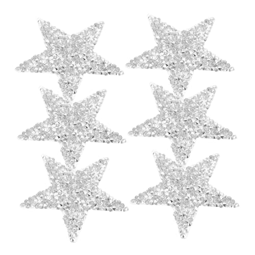 TEMPNAP 6 Stück Teiliges Glänzende Strass Bügelapplikationen Fünf punkte sterne Einfache Anbringung ohne Nähen Langlebig und Vielseitig für Kleidung Leder DIY Mode Party TEMPNAP 6 Stück Teiliges Glänzende Strass Bügelapplikationen Fünf punkte sterne Einfache Anbringung ohne Nähen Langlebig und Vielseitig für Kleidung Leder DIY Mode Party von TEMPNAP