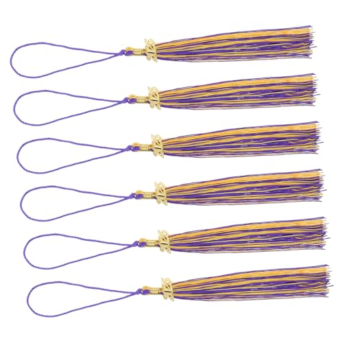 TEMPNAP 6 Stück Teiliges Graduation Cap Tassel Accessoires Einfache Anbringung Weiche Materialien Dekoration für Abschlussfeiern und Zeremonien von TEMPNAP