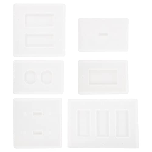 TEMPNAP 6 Stück Teiliges Silikon Gießform für DIY Lichtschalter und Steckdosen Epoxidharz Formen für Kreative Handarbeiten Langlebig und Vielseitig Einsetzbar von TEMPNAP