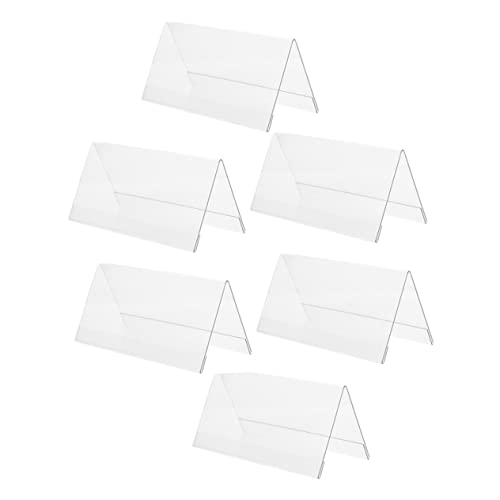 TEMPNAP 6 Stück Tischkartenhalter aus Acryl Doppelseitige Namensschildständer für Hochzeit Veranstaltungen und Wiederverwendbar Einfach zu Reinigen TEMPNAP 6 Stück Tischkartenhalter aus Acryl Doppelseitige Namensschildständer für Hochzeit Veranstaltungen und Wiederverwendbar Einfach zu Reinigen von TEMPNAP