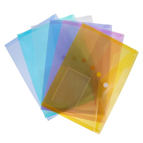 TEMPNAP 6 Stück Transparent File Bag Teilig Wasserdichte Dokumententasche aus Hochwertigem für Büro Schule und Reisen Platzsparend und Robust von TEMPNAP
