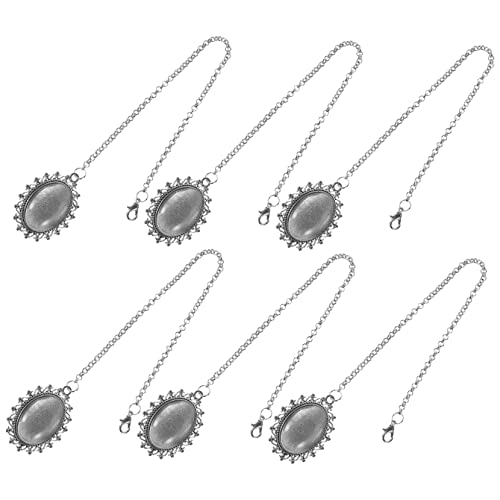 TEMPNAP 6 Stück fotoanhänger selber machen abschlussfeier graduation cap endkappen Erinnerungsfoto-Anhänger für Absolventen dein grad cap quastenanhänger Doktorhut-Anhänger Metall Silver von TEMPNAP