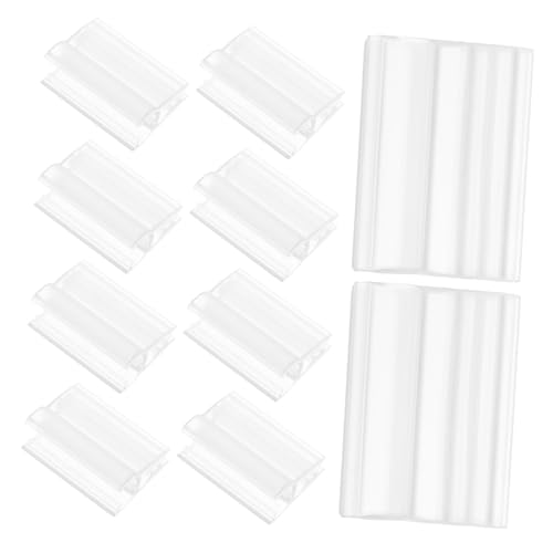 TEMPNAP 60 Stück Preisclip Halter für Displays Runde Transparente Kartenhalter für Drahtregale Geeignet für Einzelhandel und Messen Robust und Stylish Präsentation von TEMPNAP