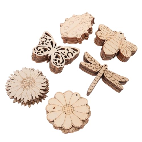 TEMPNAP 60Stücke DIY Holzstücke Unbearbeitete Holzscheiben für Handwerksprojekte für Dekorieren Leicht und Bastelmaterialien TEMPNAP 60Stücke DIY Holzstücke Unbearbeitete Holzscheiben für Handwerksprojekte für Dekorieren Leicht und Bastelmaterialien von TEMPNAP