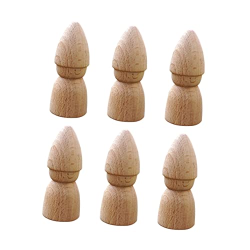 TEMPNAP 6Stücke DIY Holzpuppen Unvollendete Holzfiguren für Malerei und Basteln Sicheres Holzmaterial Fördert Vorstellungskraft und Feinmotorik TEMPNAP 6Stücke DIY Holzpuppen Unvollendete Holzfiguren für Malerei und Basteln Sicheres Holzmaterial Fördert Vorstellungskraft und Feinmotorik von TEMPNAP