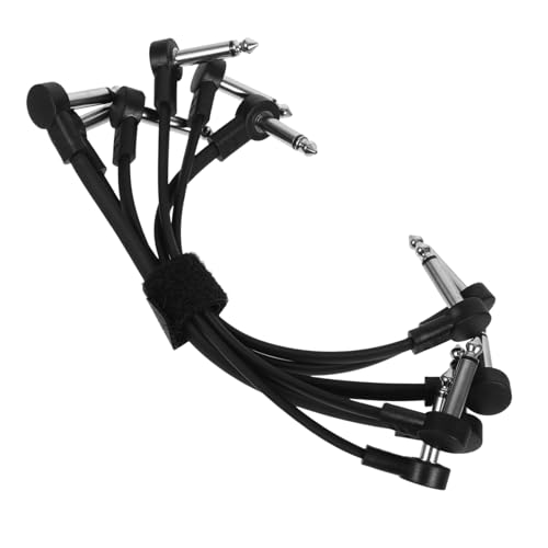 TEMPNAP 6Stücke Gitarrenkabel Professionelle Linie für Gitarre Instrumente und Langlebig Perfekter für Effektpedale von TEMPNAP