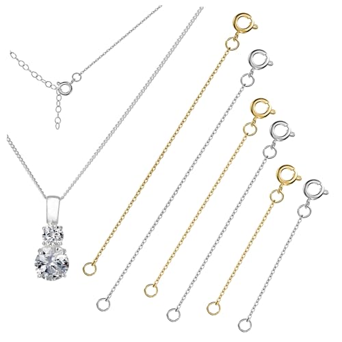 TEMPNAP 6Stücke Verlängerungsketten für Armbänder Goldene und Platinfarbene Extender mit Hochwertigen Verschlüssen für Schmuckherstellung TEMPNAP 6Stücke Verlängerungsketten für Armbänder Goldene und Platinfarbene Extender mit Hochwertigen Verschlüssen für Schmuckherstellung von TEMPNAP