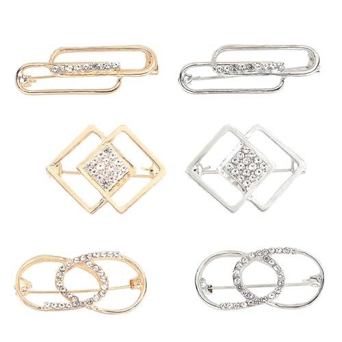 TEMPNAP 6stücke Anti-Emptied Brosche Sicherheitsnadel Für Damen Mini Pin Zum Fixieren Von Kleidung Zur Anpassung Der Taillenweite Modisches Accessoire Und Silber TEMPNAP 6stücke Anti-Emptied Brosche Sicherheitsnadel Für Damen Mini Pin Zum Fixieren Von Kleidung Zur Anpassung Der Taillenweite Modisches Accessoire Und Silber von TEMPNAP