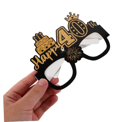 TEMPNAP 8 Stück Teiliges Jahre Geburtstag Papierbrillen in Lustige Fotorequisiten für Erwachsene Komfortable Partyaccessoires für Gruppenfeiern und Fotospaß TEMPNAP 8 Stück Teiliges Jahre Geburtstag Papierbrillen in Lustige Fotorequisiten für Erwachsene Komfortable Partyaccessoires für Gruppenfeiern und Fotospaß von TEMPNAP