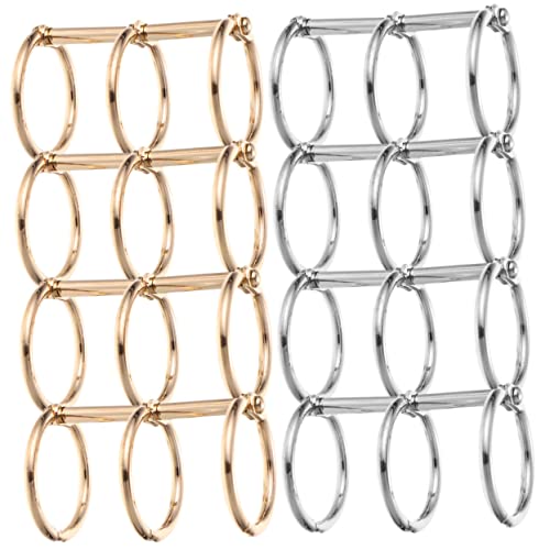 TEMPNAP 8Stücke Metall Buchbinderringe Ring Lose Blattringe für Sammelalben Memo Einreichung DIY Projekte Langlebig und Praktisch Goldene Silberne Ringe TEMPNAP 8Stücke Metall Buchbinderringe Ring Lose Blattringe für Sammelalben Memo Einreichung DIY Projekte Langlebig und Praktisch Goldene Silberne Ringe von TEMPNAP
