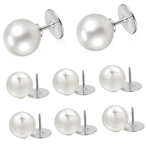 TEMPNAP 8Stücke Teiliges Perlen Sicherheitsknopf Pins für Exposure Broschen Knöpfe für Outfits Näharbeiten Erforderlich für Lockere Kleidung von TEMPNAP