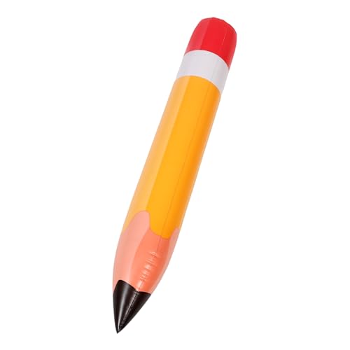 TEMPNAP Aufblasbare Bleistift Dekoration Kindergarten Jumbo Bleistifte Schulanfang Ballonstäbe Zahlenballons Leuchtende Farben Große Bleistift Requisiten Willkommen von TEMPNAP