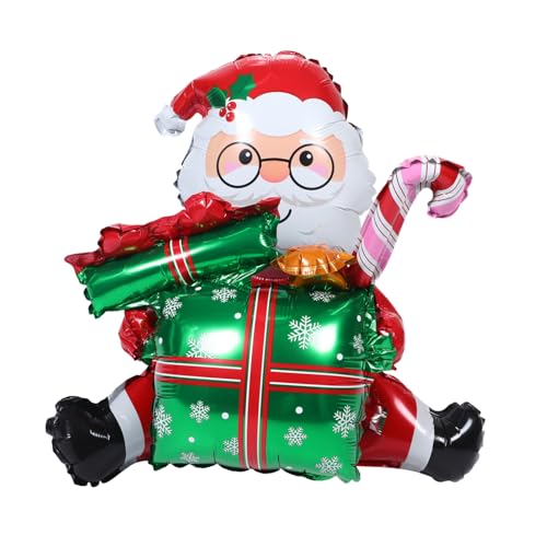 TEMPNAP Aufblasbarer Weihnachtsmann Ballon Große Weihnachtsballons Zahlenballon Dekorationsfolie Weihnachtsballon Glieder Und Dekorationsballon Für Die Dekoration Grüne von TEMPNAP