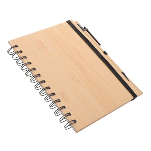 TEMPNAP Bambus Notizbuch mit Robustem Bambus Cover Spiralbindung für Langanhaltende Nutzung Kompakter Planer und Memo Pad Einzigartiges Design für Schule Büro und Journaling TEMPNAP Bambus Notizbuch mit Robustem Bambus Cover Spiralbindung für Langanhaltende Nutzung Kompakter Planer und Memo Pad Einzigartiges Design für Schule Büro und Journaling von TEMPNAP