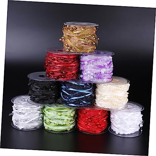 TEMPNAP Beige Geschenkband Kreative Perlen Webbänder Langlebig und Zuschneidbar Vielseitig für Hochzeitsblumensträuße DIY Partydekoration Wiederverwendbar für Festliche Anlässe TEMPNAP Beige Geschenkband Kreative Perlen Webbänder Langlebig und Zuschneidbar Vielseitig für Hochzeitsblumensträuße DIY Partydekoration Wiederverwendbar für Festliche Anlässe von TEMPNAP