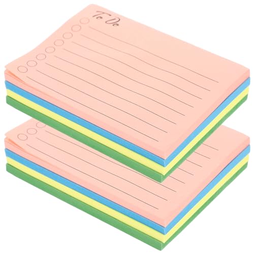 TEMPNAP Bunte Haftnotizen Bücher Selbstklebende Notizblätter für Büro und Schule für To Do Listen Erinnerungen und Notizen in Blau Grün Gelb Je von TEMPNAP