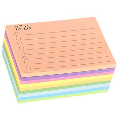 TEMPNAP Bunte Selbstklebende Notizzettel Farben Haftnotizen für Büro Schule und Zuhause Hochwertige Memosticker mit Starker Haftkraft und Kreativem Design TEMPNAP Bunte Selbstklebende Notizzettel Farben Haftnotizen für Büro Schule und Zuhause Hochwertige Memosticker mit Starker Haftkraft und Kreativem Design von TEMPNAP