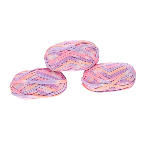 TEMPNAP Buntes Baumwollgarn Häkelmaterial für DIY Accessoires Schals Mützen und Teppiche zum Stricken und Basteln von TEMPNAP
