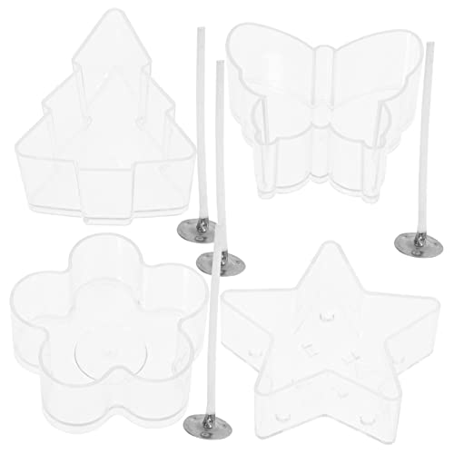 TEMPNAP DIY Kerzenhalter Transparente Plastikbehälter mit Dochten für Teelichter und Duftkerzen für Kreative Bastelprojekte und Selbstgemachte Kerzen TEMPNAP DIY Kerzenhalter Transparente Plastikbehälter mit Dochten für Teelichter und Duftkerzen für Kreative Bastelprojekte und Selbstgemachte Kerzen von TEMPNAP