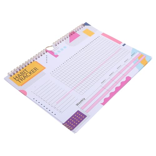 TEMPNAP Datumsfreier Spiral Habit Tracker Planer Monatsübersicht Habit Journal Selbstdisziplin Tracker Vielseitiger Stehender Planer für und Gewohnheiten für Schüler und Erwachsene von TEMPNAP