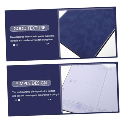TEMPNAP Englisches Jahresplaner Notizbuch Softcover Blau Tage Tageskalender Tragbares Notizheft für Büro Schule Alltag mit Tagesplan und Routine Planer TEMPNAP Englisches Jahresplaner Notizbuch Softcover Blau Tage Tageskalender Tragbares Notizheft für Büro Schule Alltag mit Tagesplan und Routine Planer von TEMPNAP