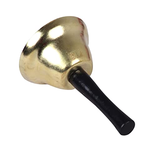 TEMPNAP Extra Laute Handglocke mit Holzgriff Metall Glocken für Weihnachtsdekoration Multifunktionale Tischglocke für Restaurant Büro und Empfangsbereiche von TEMPNAP