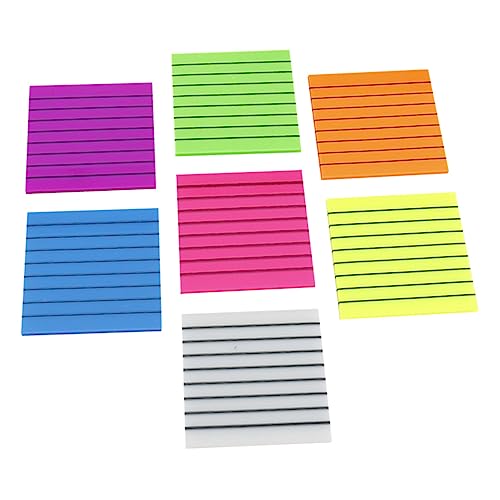 TEMPNAP Farbige Wasserdichte Haushaltsnotizaufkleber Durchsichtige Haftende Memo Pads für Büro Schule und Zuhause Markieren und Erinnern Selbstklebend von TEMPNAP