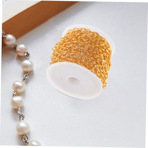TEMPNAP Goldfarbenes Schmuckkettenset mit Robustem Kreuzmuster Inklusive Karabinerverschlüssen und Biegeringen Vielseitig für DIY Armband Halskettenherstellung Sowie Schmuckreparatur TEMPNAP Goldfarbenes Schmuckkettenset mit Robustem Kreuzmuster Inklusive Karabinerverschlüssen und Biegeringen Vielseitig für DIY Armband Halskettenherstellung Sowie Schmuckreparatur von TEMPNAP