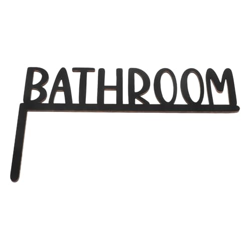 TEMPNAP Holz Badezimmertür Deko Buchstaben Handwerk für Rustikale Badezimmergestaltung Wanddekoration für Toiletten mit Künstlerischem Flair von TEMPNAP