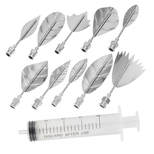 TEMPNAP Jelly Art Pudding Nozzle aus Lebensmittelechtem Edelstahl Vielseitige Tortendekorationswerkzeuge mit Injektor für Cupcakes Kekse und Professionelle Backkunst von TEMPNAP